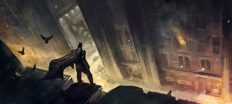 Illustration for article titled Where Does Batman Get All This Wonderful Concept Art?